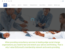 Tablet Screenshot of euconsult.org